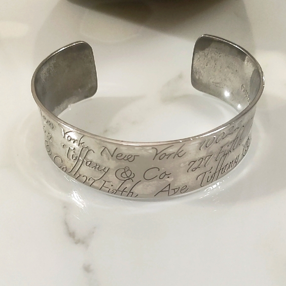 TIFFANY & CO. Engraved Silver Cuff